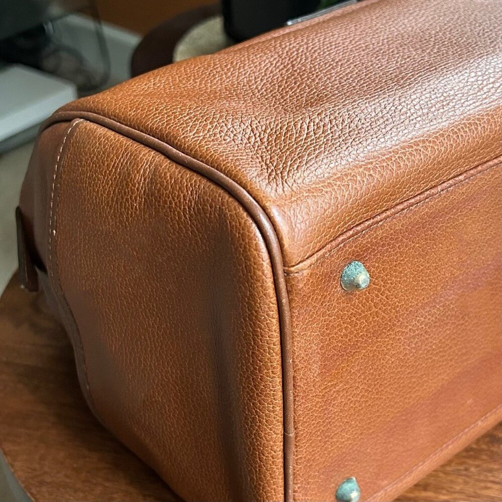BURBERRY Leather Boston Bag British Tan - Picture 13 of 16